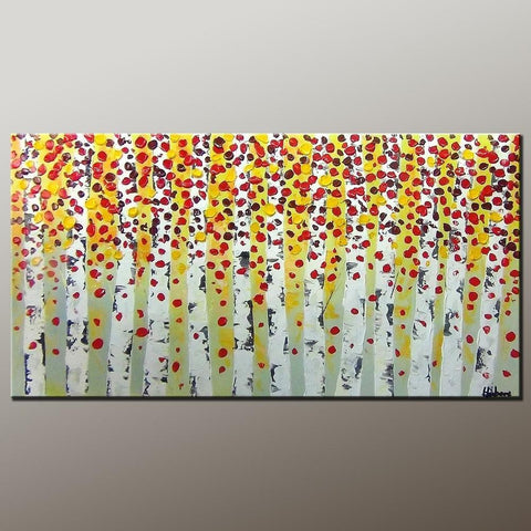 Living Room Wall Art, Canvas Art, Contemporary Art, Canvas Painting, Abstract Art Painting, Heavy Texture Painting, Modern Art, Flower Art, Canvas Wall Art-Grace Painting Crafts