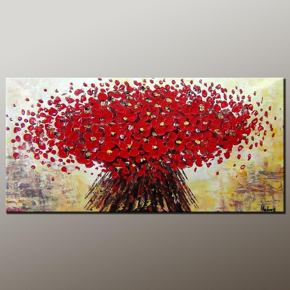 Heavy Texture Painting, Abstract Art Painting, Acrylic Painting, Modern Art, Flower Art, Canvas Wall Art, Bedroom Wall Art, Canvas Art, Contemporary Art-Grace Painting Crafts