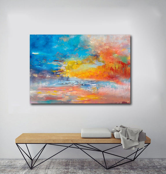 Large Paintings for Living Room, Buy Paintings Online, Wall Art Paintings for Bedroom, Simple Modern Art, Simple Abstract Art-Grace Painting Crafts