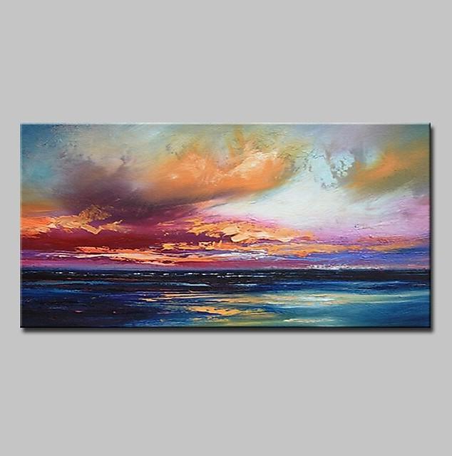 Abstract Landscape Paintings, Contemporary Wall Art Paintings, Simple Modern Paintings for Living Room-Grace Painting Crafts