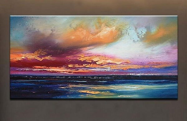 Abstract Landscape Paintings, Contemporary Wall Art Paintings, Simple Modern Paintings for Living Room-Grace Painting Crafts