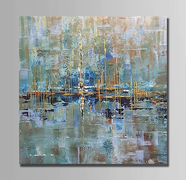 Dining Room Canvas Painting, Simple Modern Acrylic Paintings, Contemporary Modern Artwork, Large Canvas Painting for Office-Grace Painting Crafts