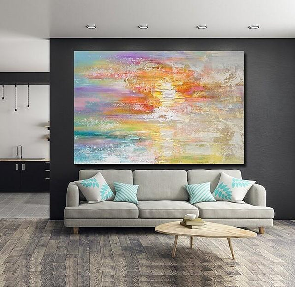Wall Art Paintings, Simple Modern Art, Simple Abstract Painting, Large Paintings for Bedroom, Buy Paintings Online-Grace Painting Crafts
