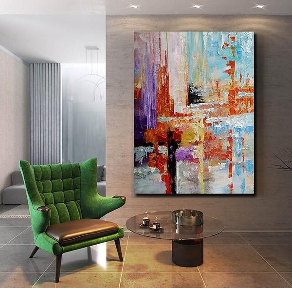 Simple Modern Art, Extra Large Wall Art Paintings, Simple Abstract Painting, Large Paintings for Bedroom-Grace Painting Crafts