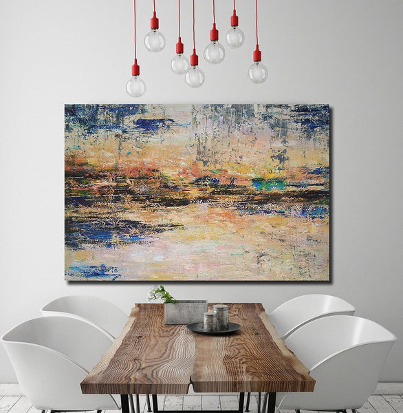 Acrylic Paintings for Living Room, Simple Modern Art, Abstract Acrylic Painting, Contemporary Wall Art Paintings, Buy Paintings Online-Grace Painting Crafts