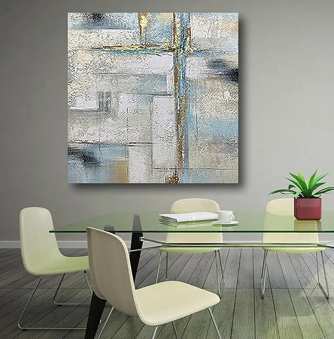 Simple Painting Ideas for Living Room, Acrylic Painting on Canvas, Large Paintings for Office, Buy Paintings Online, Oversized Canvas Paintings-Grace Painting Crafts