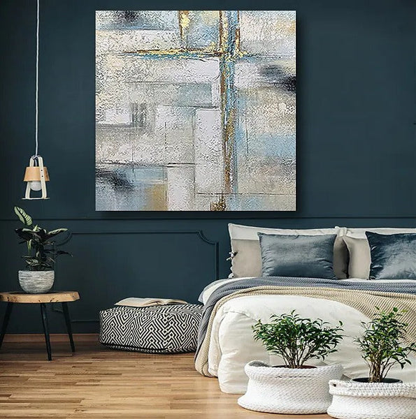 Simple Painting Ideas for Living Room, Acrylic Painting on Canvas, Large Paintings for Office, Buy Paintings Online, Oversized Canvas Paintings-Grace Painting Crafts