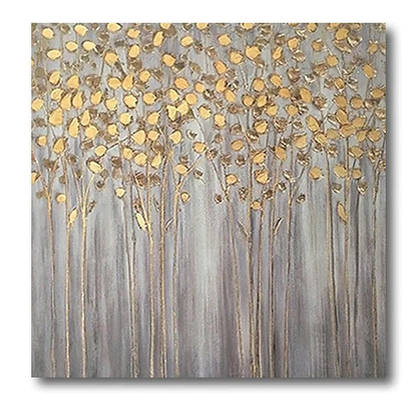 Birch Tree Paintings, Easy Painting Ideas for Bedroom, Acrylic Painting on Canvas, Large Acrylic Canvas Paintings, Huge Painting for Sale-Grace Painting Crafts