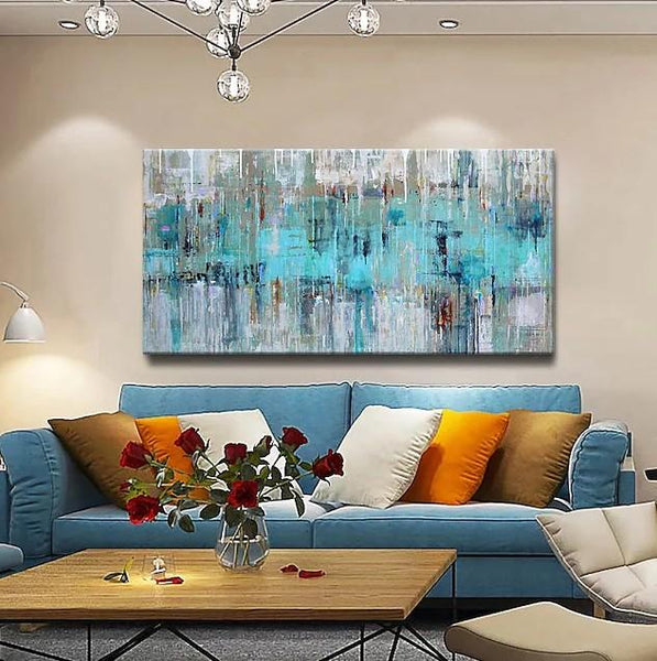 Simple Modern Abstract Art, Wall Art Paintings, Modern Paintings for Living Room, Hand Painted Art-Grace Painting Crafts