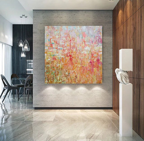 Simple Painting Ideas for Dining Room, Acrylic Painting on Canvas, Simple Modern Paintings for Living Room, Huge Canvas Paintings, Large Painting for Sale-Grace Painting Crafts