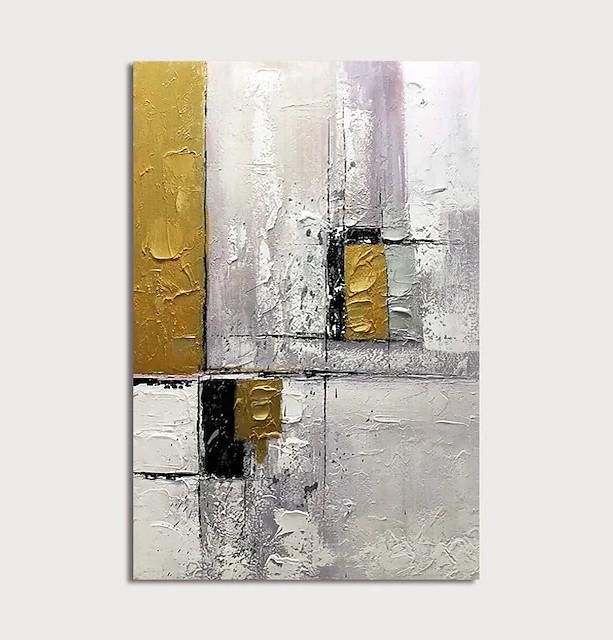 Simple Abstract Art, Wall Art Paintings, Simple Modern Art, Large Paintings for Living Room, Hand Painted Canvas Art-Grace Painting Crafts