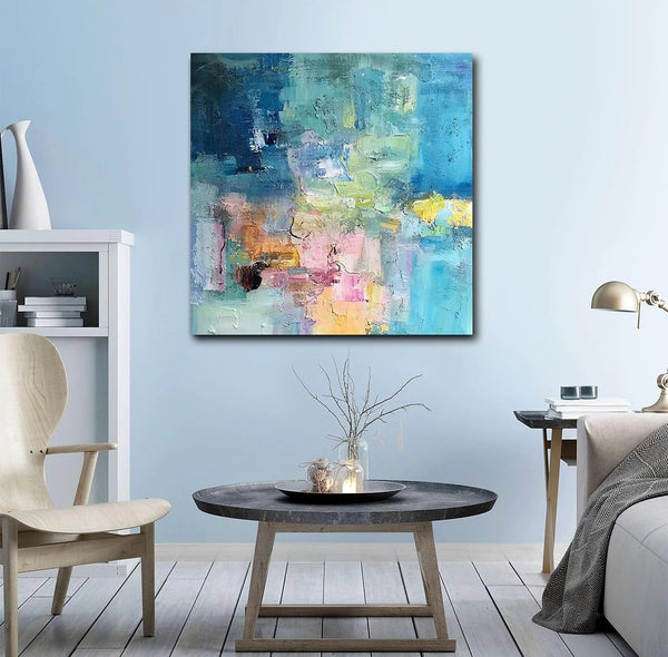 Simple Abstract Art, Simple Modern Wall Art Paintings, Abstract Paintings for Bedroom, Modern Paintings for Living Room, Acrylic Painting on Canvas-Grace Painting Crafts