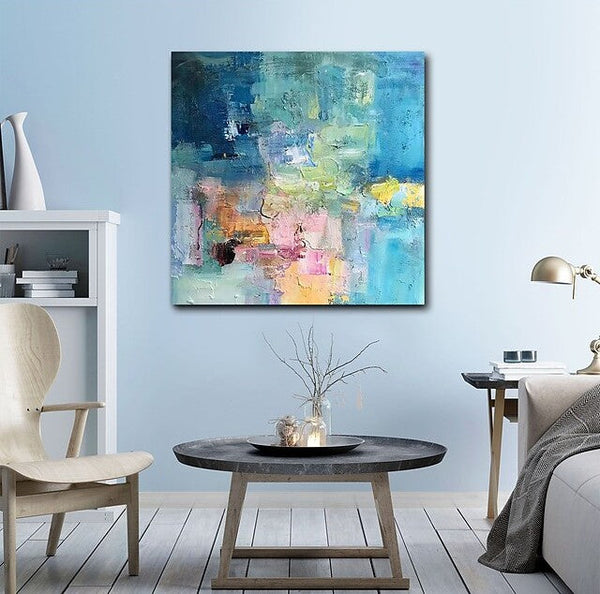 Simple Abstract Art, Simple Modern Wall Art Paintings, Abstract Paintings for Bedroom, Modern Paintings for Living Room, Acrylic Painting on Canvas-Grace Painting Crafts