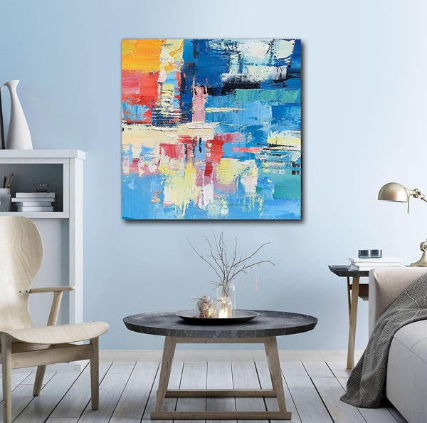 Simple Abstract Art, Simple Modern Wall Art, Abstract Paintings for Living Room, Hand Painted Canvas Painting, Modern Paintings for Bedroom-Grace Painting Crafts