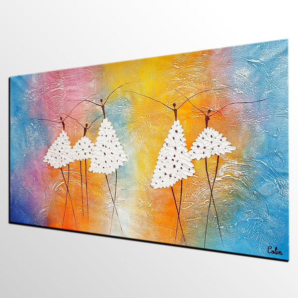Modern Painting, Abstract Canvas Painting, Acrylic Canvas Painting, Ballet Dancer Painting, Wall Art Painting, Bedroom Canvas Paintings-Grace Painting Crafts