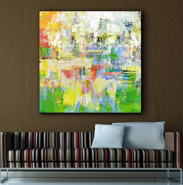 Simple Modern Art, Abstract Paintings for Living Room, Simple Abstract Art, Hand Painted Canvas Painting, Bedroom Wall Art Ideas, Large Acrylic Paintings-Grace Painting Crafts