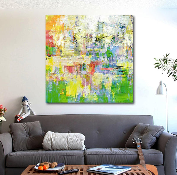 Simple Modern Art, Abstract Paintings for Living Room, Simple Abstract Art, Hand Painted Canvas Painting, Bedroom Wall Art Ideas, Large Acrylic Paintings-Grace Painting Crafts