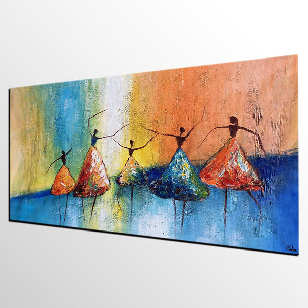 Acrylic Abstract Painting, Ballet Dancer Painting, Abstract Modern Painting, Modern Paintings for Living Room,Custom Art-Grace Painting Crafts