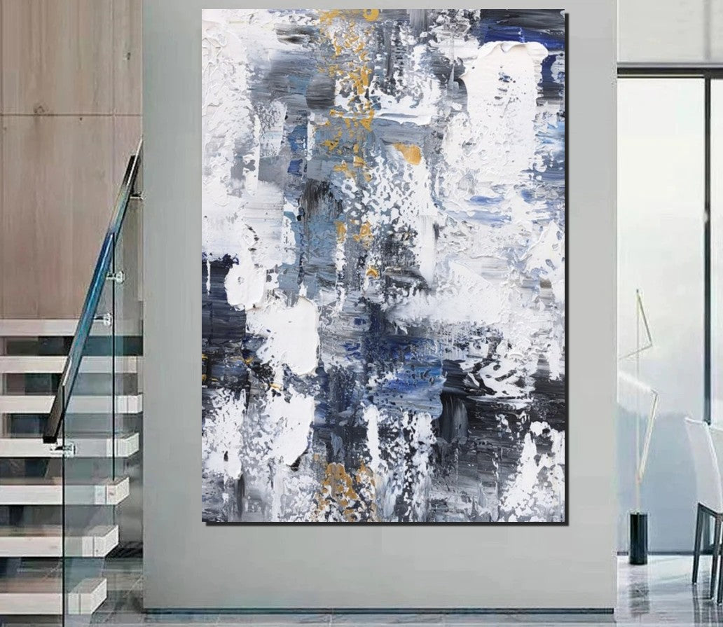 Large Painting Behind Couch, Buy Abstract Painting Online, Living Room Wall Art Paintings, Acrylic Abstract Paintings Behind Sofa, Simple Modern Art-Grace Painting Crafts