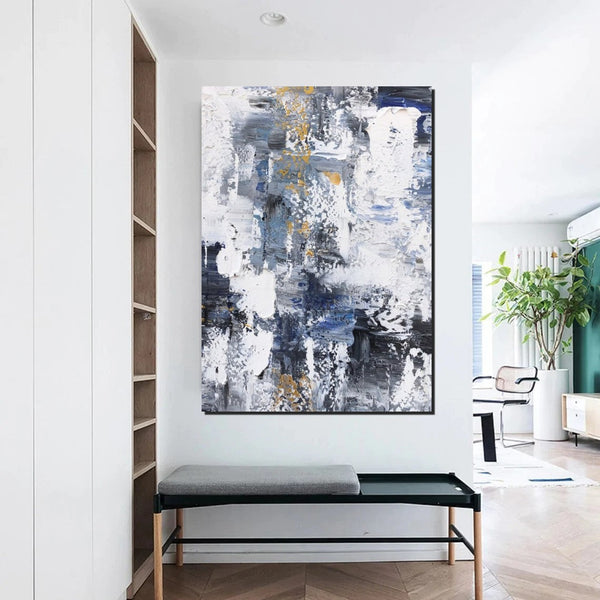 Large Painting Behind Couch, Buy Abstract Painting Online, Living Room Wall Art Paintings, Acrylic Abstract Paintings Behind Sofa, Simple Modern Art-Grace Painting Crafts