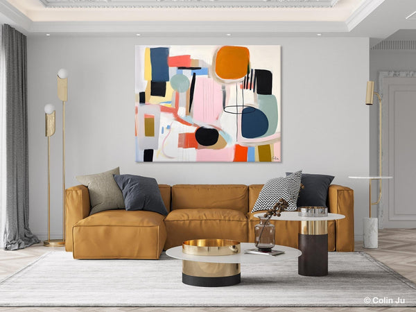 Abstract Canvas Paintings, Extra Large Canvas Painting for Living Room, Original Acrylic Wall Art, Oversized Contemporary Acrylic Paintings-Grace Painting Crafts