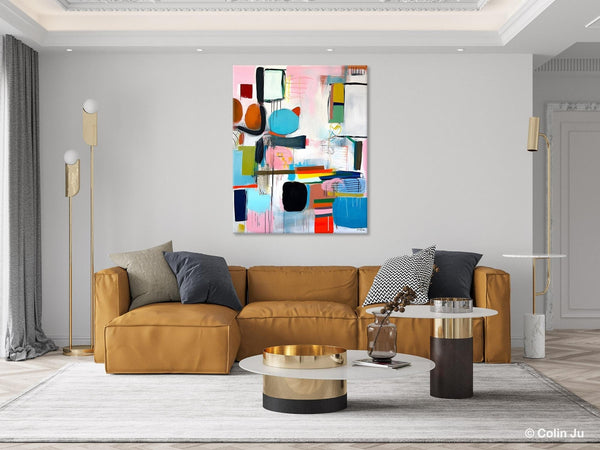 Original Acrylic Wall Art, Oversized Contemporary Acrylic Paintings, Abstract Canvas Paintings, Extra Large Canvas Painting for Living Room-Grace Painting Crafts