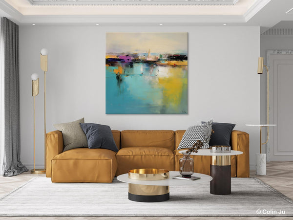 Large Abstract Painting for Bedroom, Modern Acrylic Paintings, Original Modern Wall Art Paintings, Oversized Contemporary Canvas Paintings-Grace Painting Crafts