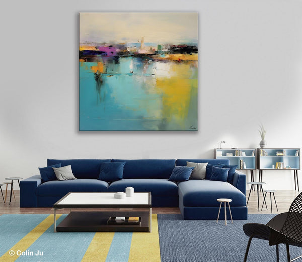 Large Abstract Painting for Bedroom, Modern Acrylic Paintings, Original Modern Wall Art Paintings, Oversized Contemporary Canvas Paintings-Grace Painting Crafts
