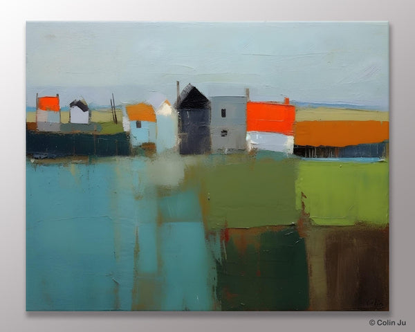 Abstract Landscape Paintings, Extra Large Canvas Painting for Living Room, Large Original Abstract Wall Art, Contemporary Acrylic Paintings-Grace Painting Crafts