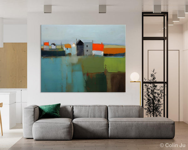 Abstract Landscape Paintings, Extra Large Canvas Painting for Living Room, Large Original Abstract Wall Art, Contemporary Acrylic Paintings-Grace Painting Crafts