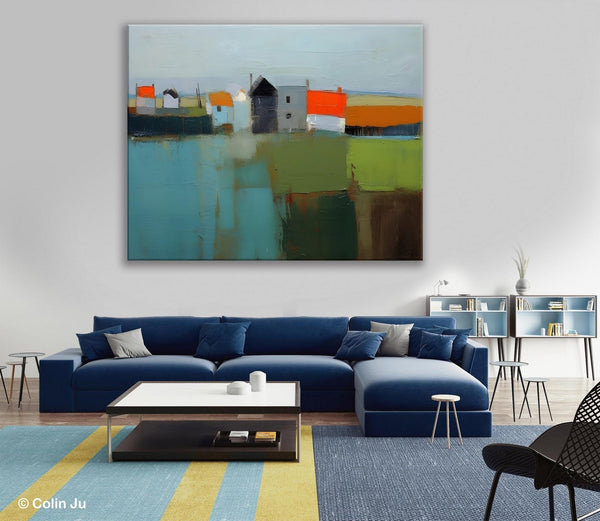 Abstract Landscape Paintings, Extra Large Canvas Painting for Living Room, Large Original Abstract Wall Art, Contemporary Acrylic Paintings-Grace Painting Crafts