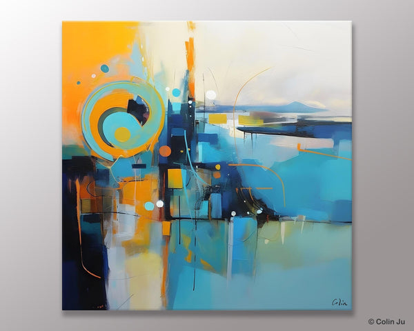 Modern Acrylic Paintings, Large Abstract Painting for Bedroom, Original Modern Wall Art Paintings, Oversized Contemporary Canvas Paintings-Grace Painting Crafts