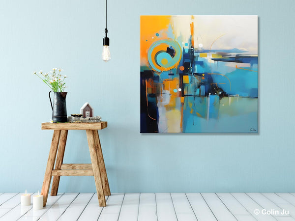 Modern Acrylic Paintings, Large Abstract Painting for Bedroom, Original Modern Wall Art Paintings, Oversized Contemporary Canvas Paintings-Grace Painting Crafts