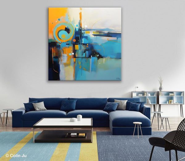 Modern Acrylic Paintings, Large Abstract Painting for Bedroom, Original Modern Wall Art Paintings, Oversized Contemporary Canvas Paintings-Grace Painting Crafts
