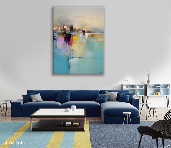Oversized Contemporary Acrylic Paintings, Modern Abstract Paintings, Extra Large Canvas Painting for Living Room, Original Canvas Wall Art-Grace Painting Crafts