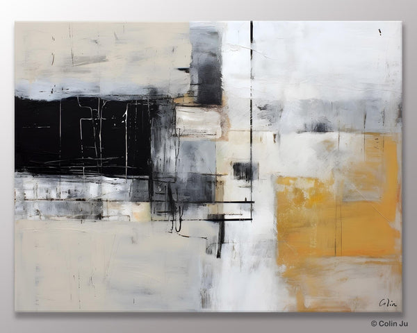 Modern Abstract Art Paintings, Extra Large Canvas Painting for Bedroom, Original Canvas Wall Art, Oversized Contemporary Acrylic Paintings-Grace Painting Crafts