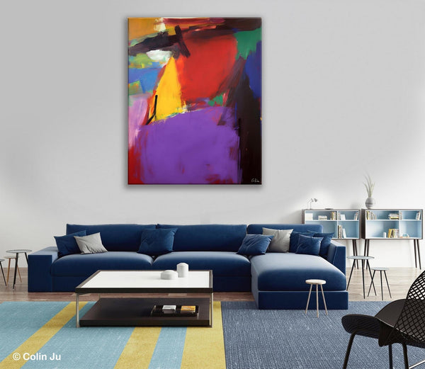 Abstract Painting on Canvas, Extra Large Abstract Painting for Living Room, Large Original Abstract Wall Art, Contemporary Acrylic Paintings-Grace Painting Crafts
