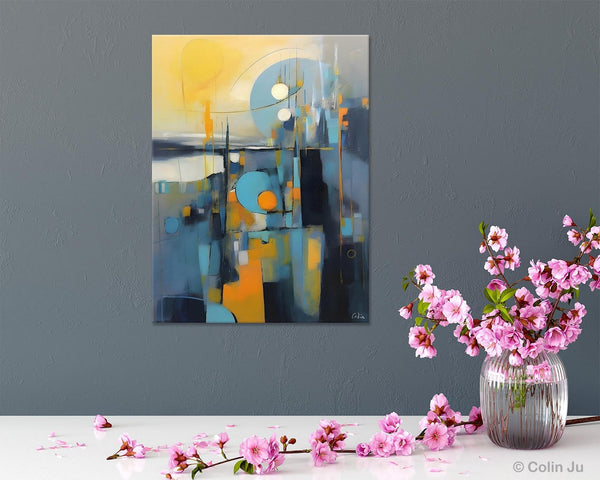 Extra Large Painting for Sale, Oversized Contemporary Acrylic Paintings, Extra Large Canvas Painting for Bedroom, Original Abstract Painting-Grace Painting Crafts