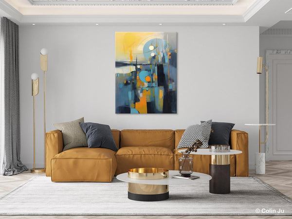 Extra Large Painting for Sale, Oversized Contemporary Acrylic Paintings, Extra Large Canvas Painting for Bedroom, Original Abstract Painting-Grace Painting Crafts