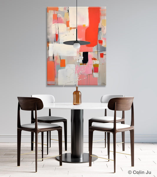 Extra Large Painting on Canvas, Huge Contemporary Acrylic Paintings, Extra Large Canvas Painting for Bedroom, Original Abstract Wall Art-Grace Painting Crafts