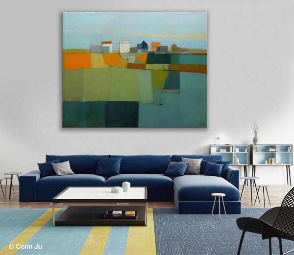 Abstract Landscape Painting on Canvas, Extra Large Landacape Wall Art for Living Room, Original Abstract Wall Art, Acrylic Painting for Sale-Grace Painting Crafts