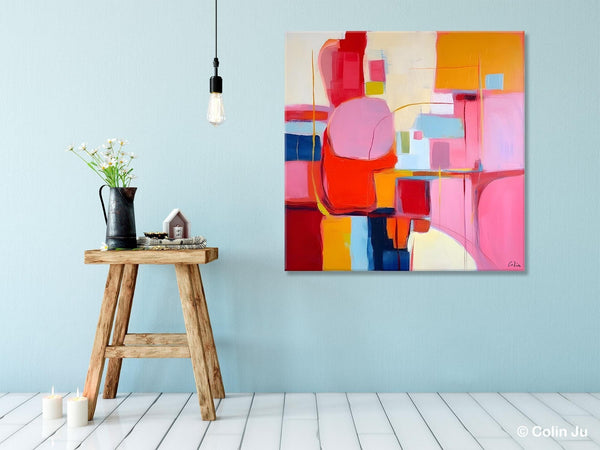 Ultra Modern Acrylic Paintings, Abstract Painting for Bedroom, Original Modern Wall Art Paintings, Oversized Contemporary Canvas Paintings-Grace Painting Crafts