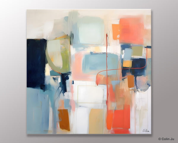 Large Abstract Painting for Bedroom, Original Modern Paintings, Contemporary Canvas Art, Modern Acrylic Artwork, Buy Art Paintings Online-Grace Painting Crafts