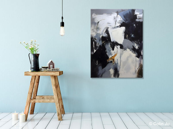 Extra Large Painting on Canvas, Contemporary Acrylic Paintings, Extra Large Canvas Paintings for Bedroom, Large Original Abstract Wall Art-Grace Painting Crafts