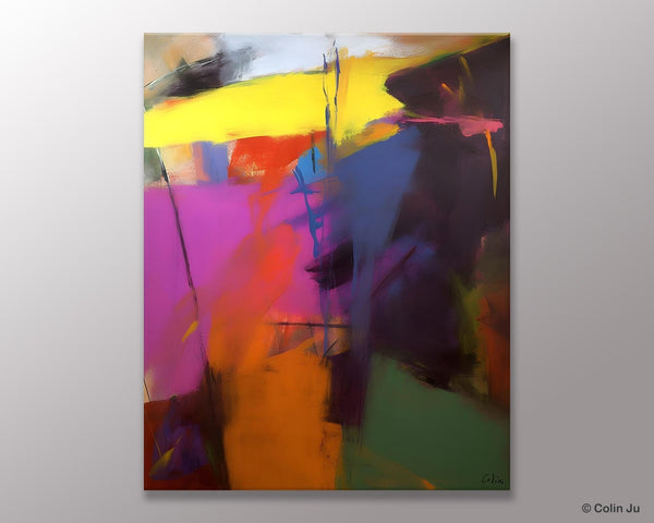 Extra Large Abstract Painting for Dining Room, Large Original Abstract Wall Art, Contemporary Acrylic Paintings, Abstract Painting on Canvas-Grace Painting Crafts