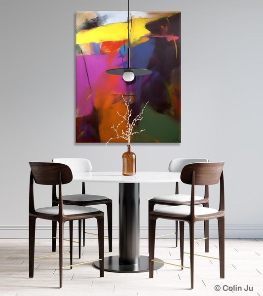 Extra Large Abstract Painting for Dining Room, Large Original Abstract Wall Art, Contemporary Acrylic Paintings, Abstract Painting on Canvas-Grace Painting Crafts