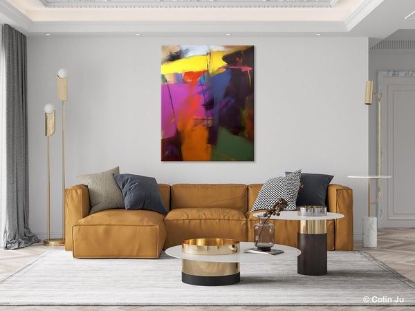 Extra Large Abstract Painting for Dining Room, Large Original Abstract Wall Art, Contemporary Acrylic Paintings, Abstract Painting on Canvas-Grace Painting Crafts