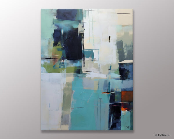 Large Contemporary Wall Art, Acrylic Painting on Canvas, Modern Paintings, Extra Large Paintings for Dining Room, Original Abstract Painting-Grace Painting Crafts