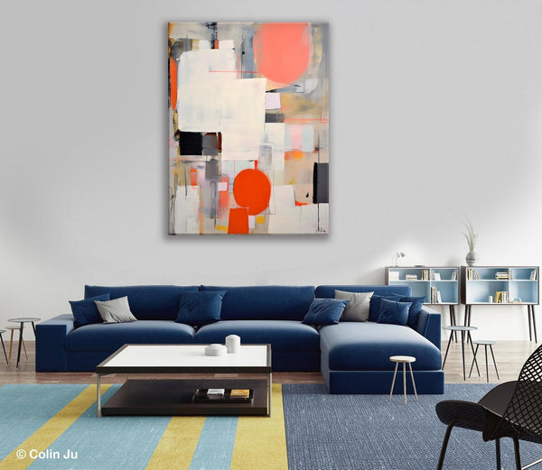 Acrylic Painting on Canvas, Contemporary Wall Art Paintings, Canvas Paintings for Bedroom, Extra Large Original Art, Buy Paintings Online-Grace Painting Crafts