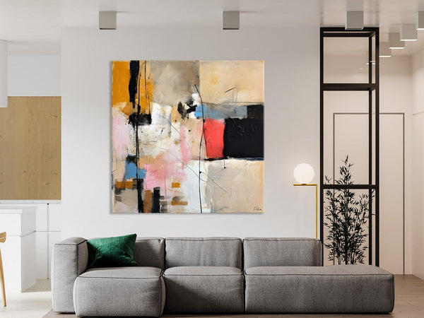 Contemporary Canvas Art, Modern Acrylic Artwork, Original Modern Paintings, Heavy Texture Canvas Art, Large Abstract Painting for Bedroom-Grace Painting Crafts